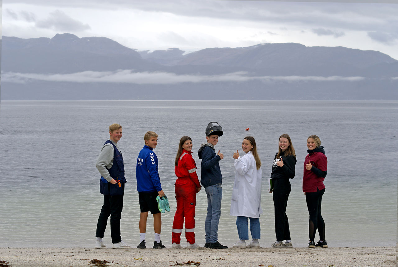Elevar på stranda