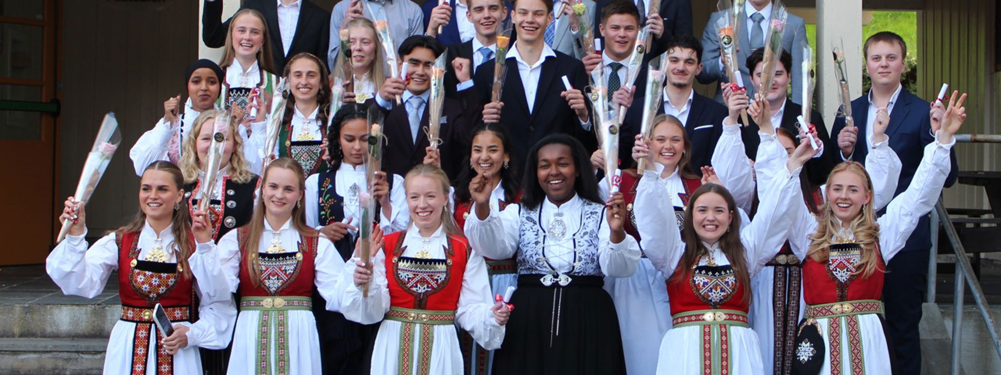 Festkledde elevar, Rossvollrussen 2025