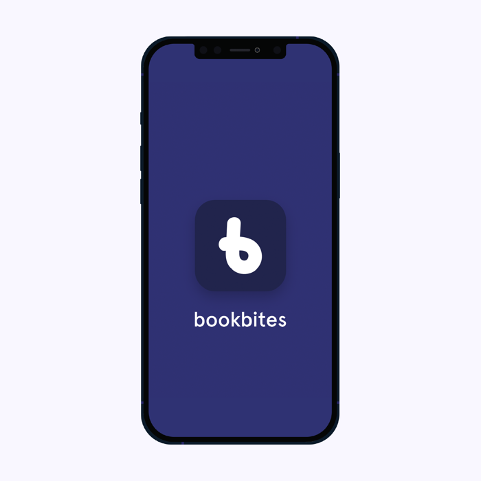 BookBites, app på telefonen